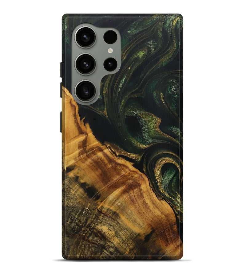 Galaxy S24 Ultra Wood Live Edge Phone Case - Lynnet (Green, 731440)