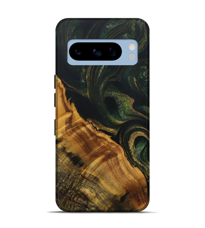 Pixel 8 Pro Wood Live Edge Phone Case - Lynnet (Green, 731440)