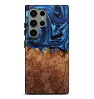 Galaxy S24 Ultra Wood Live Edge Phone Case - Sara (Blue, 731441)