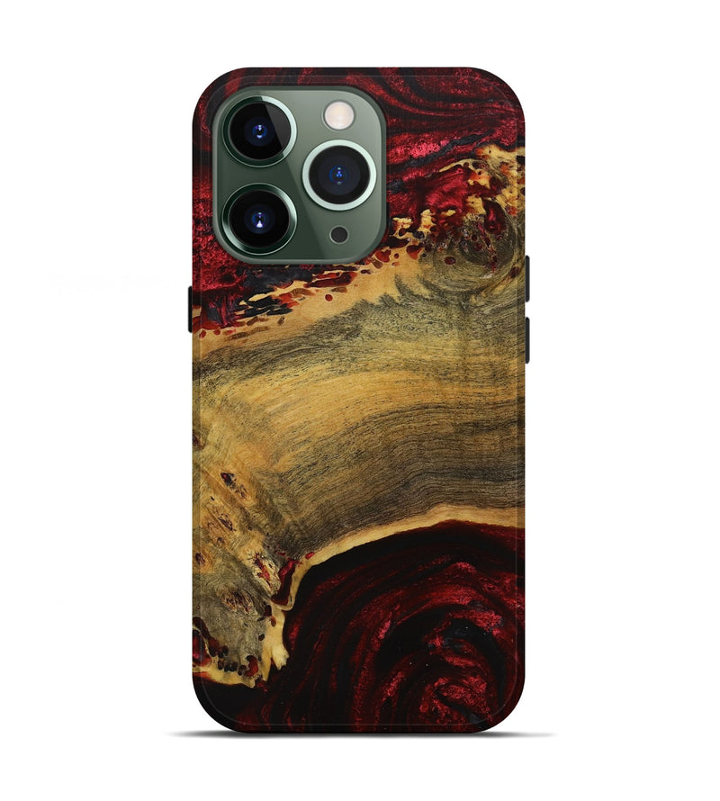 iPhone 13 Pro Wood Live Edge Phone Case - Rollie (Red, 731443)