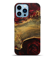 iPhone 14 Pro Max Wood Live Edge Phone Case - Rollie (Red, 731443)