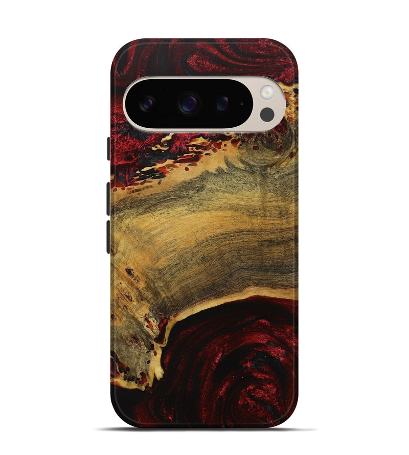 Pixel 9 Wood Live Edge Phone Case - Rollie (Red, 731443)