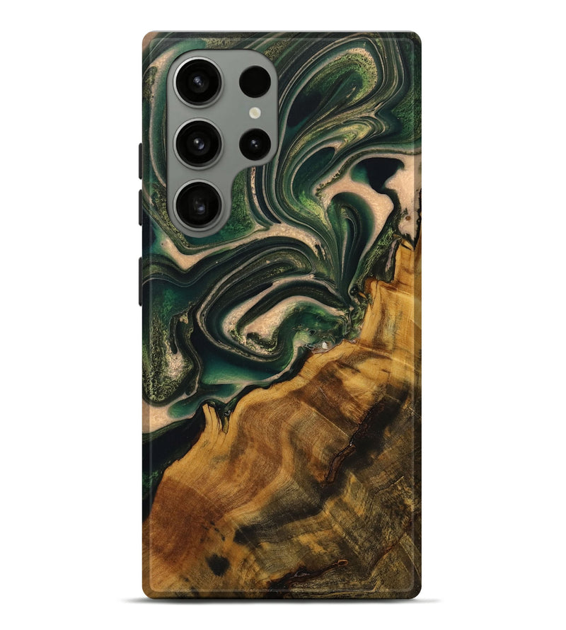 Galaxy S23 Ultra Wood Live Edge Phone Case - Caridad (Green, 731445)