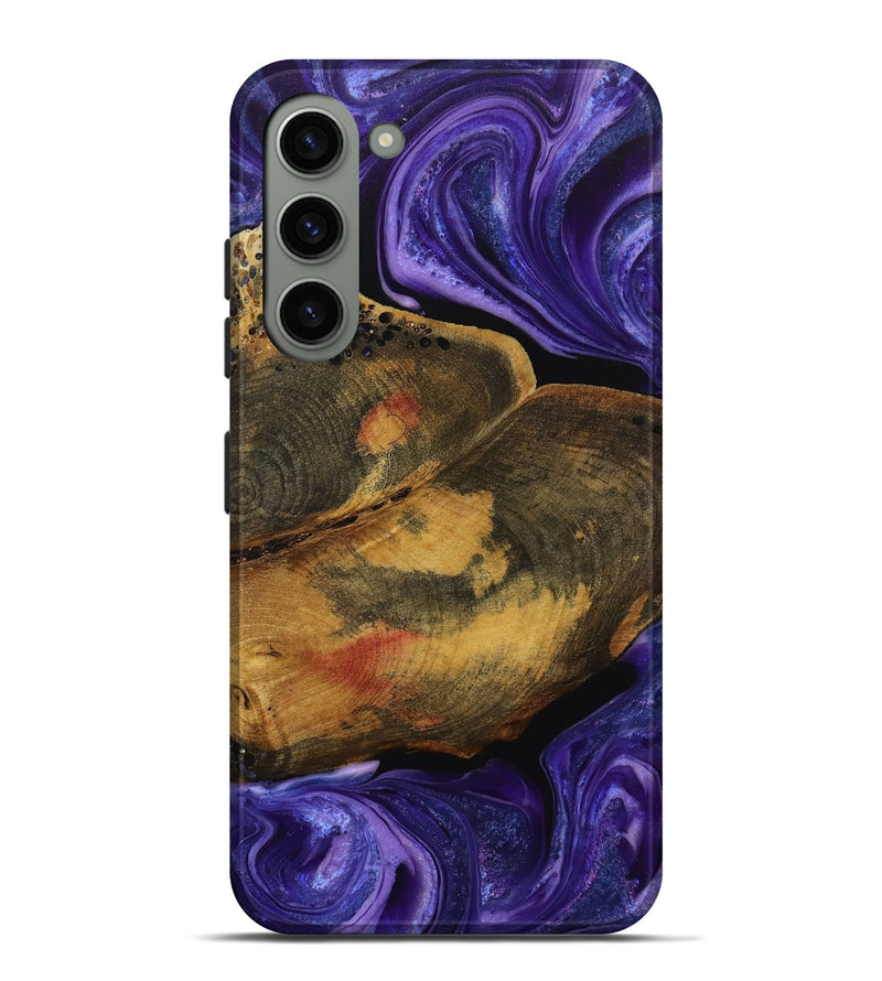 Galaxy S23 Plus Wood Live Edge Phone Case - Erlene (Purple, 731446)