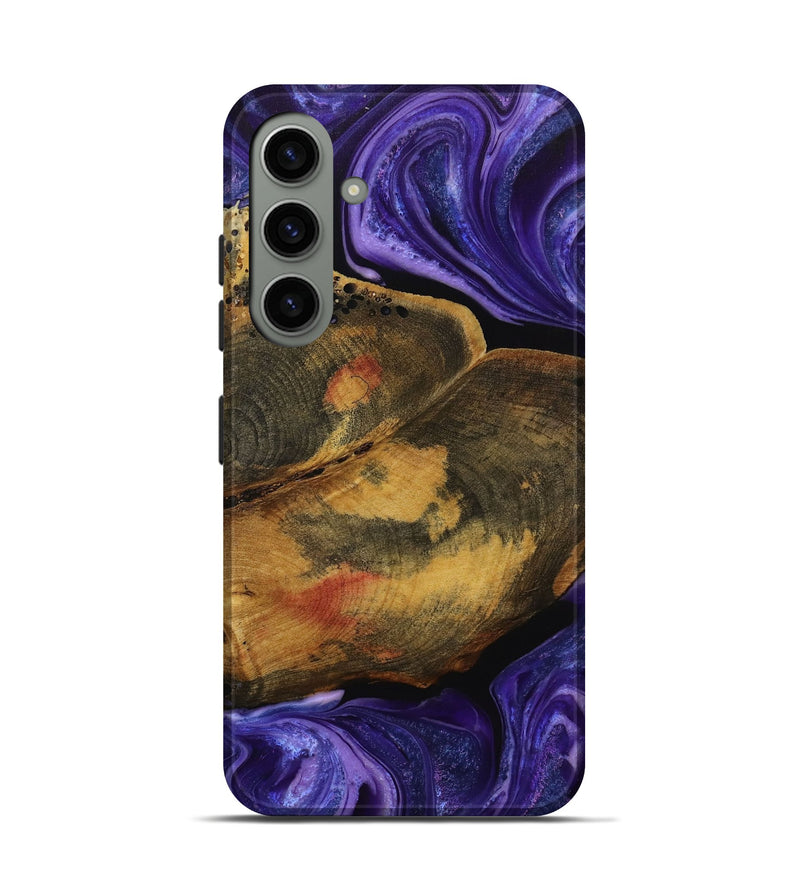 Galaxy S24 Wood Live Edge Phone Case - Erlene (Purple, 731446)