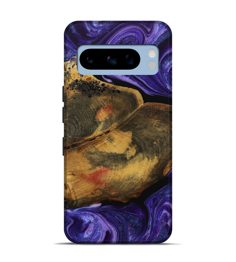 Pixel 8 Pro Wood Live Edge Phone Case - Erlene (Purple, 731446)