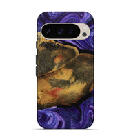 Pixel 9 Pro Wood Live Edge Phone Case - Erlene (Purple, 731446)