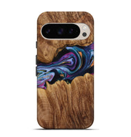 Pixel 9 Pro Wood Live Edge Phone Case - Carmen (Purple, 731447)