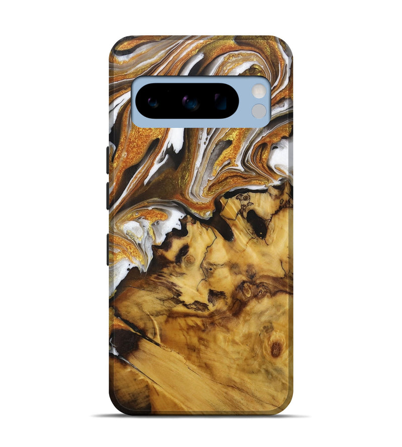 Pixel 8 Pro Wood Live Edge Phone Case - Ayana (Black & White, 731460)