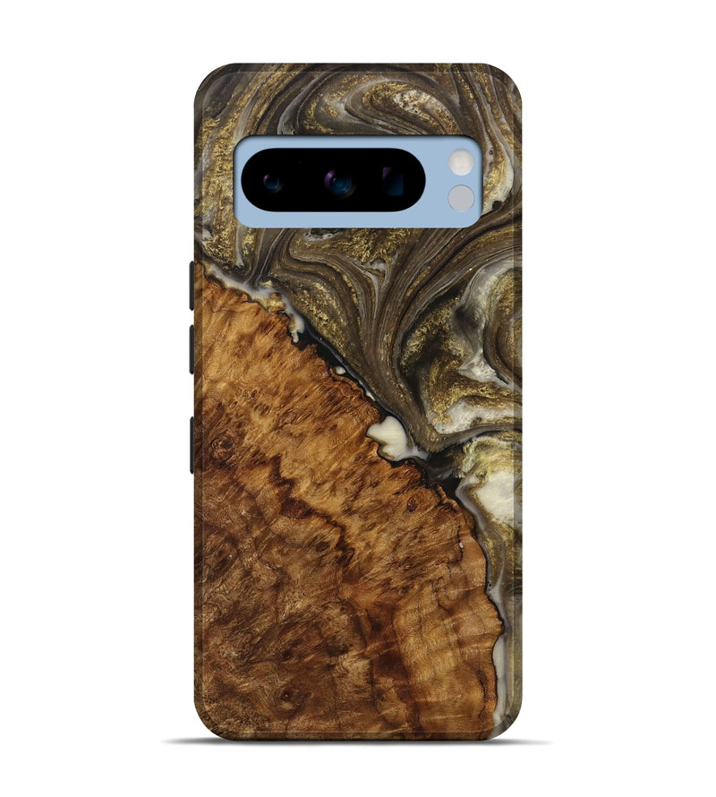 Pixel 8 Pro Wood Live Edge Phone Case - Fung (Black & White, 731466)