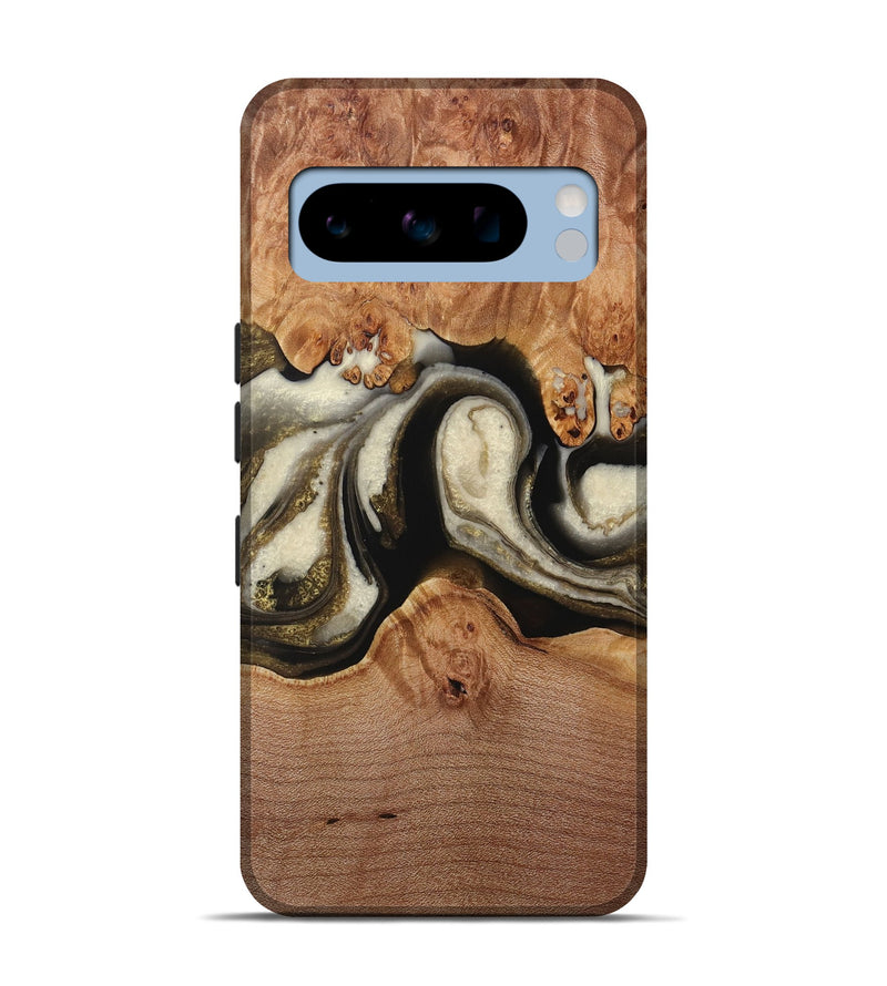 Pixel 8 Pro Wood Live Edge Phone Case - Karen (Black & White, 731467)