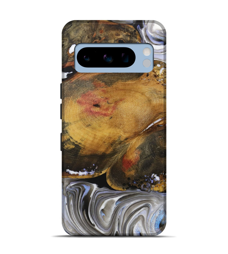 Pixel 8 Pro Wood Live Edge Phone Case - Avrit (Black & White, 731472)