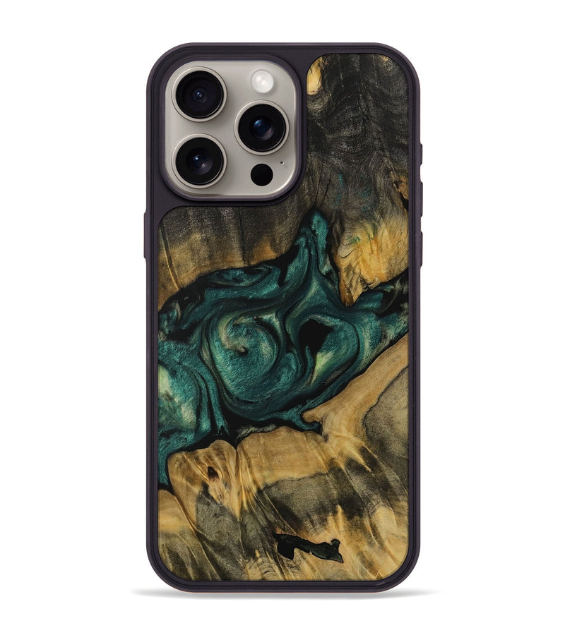 iPhone 15 Pro Max Wood Phone Case - Sephira (Green, 731487)