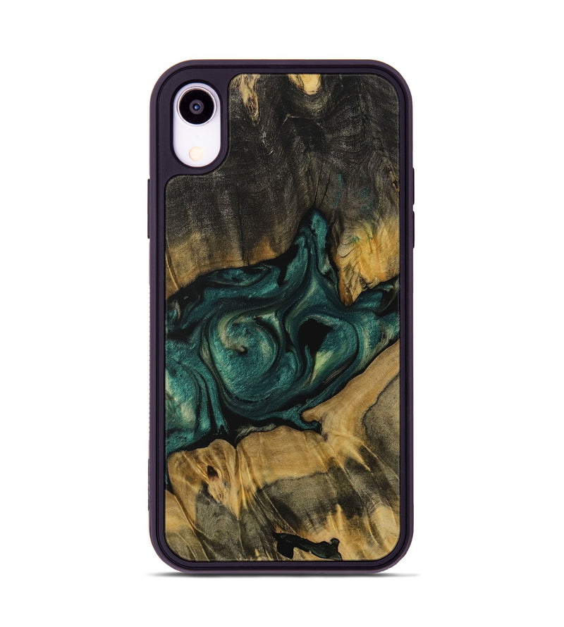 iPhone Xr Wood Phone Case - Sephira (Green, 731487)