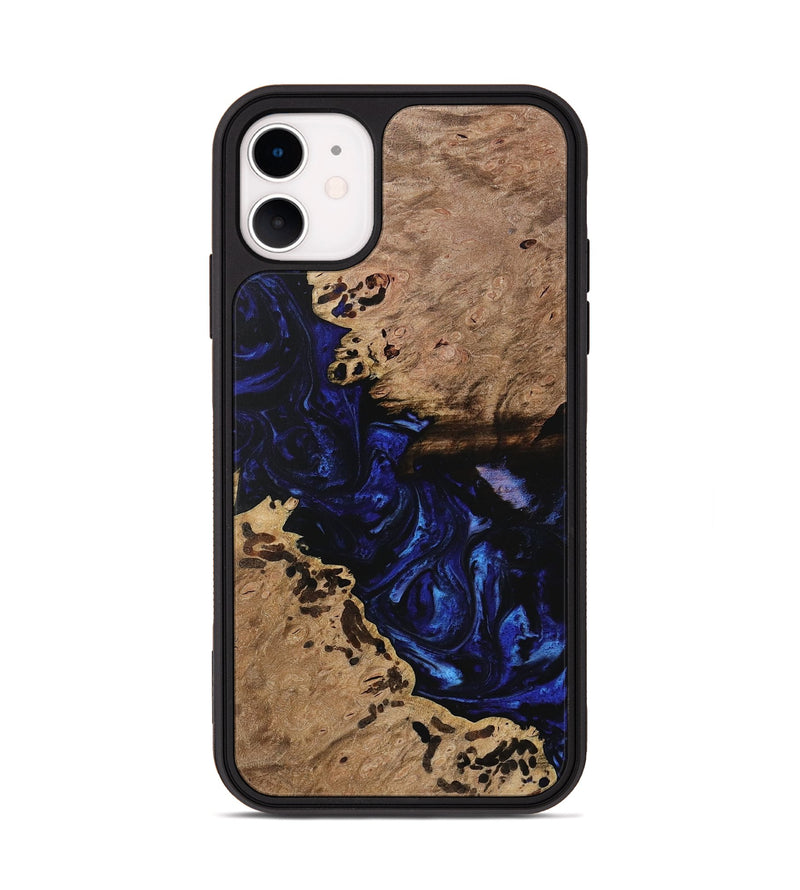 iPhone 11 Wood Phone Case - Arlin (Blue, 731488)