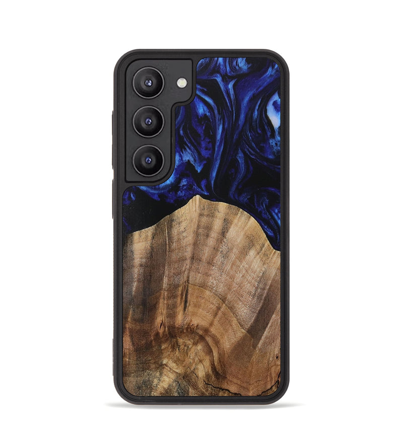 Galaxy S23 Wood Phone Case - Rozett (Blue, 731491)