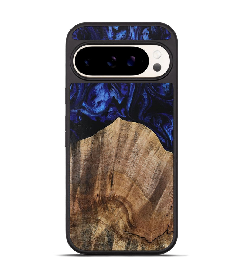 Pixel 9 Pro Wood Phone Case - Rozett (Blue, 731491)