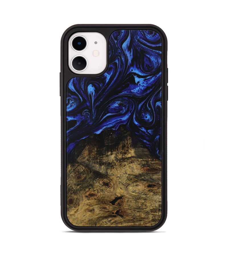 iPhone 11 Wood Phone Case - Malory (Blue, 731494)