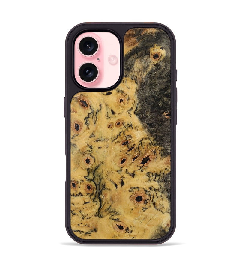 iPhone 16 Wood Phone Case - Loesje (Wood Burl, 731497)