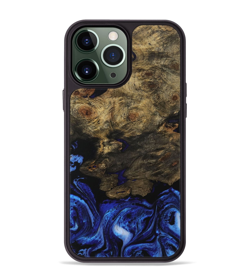 iPhone 13 Pro Max Wood Phone Case - Bryce (Blue, 731502)