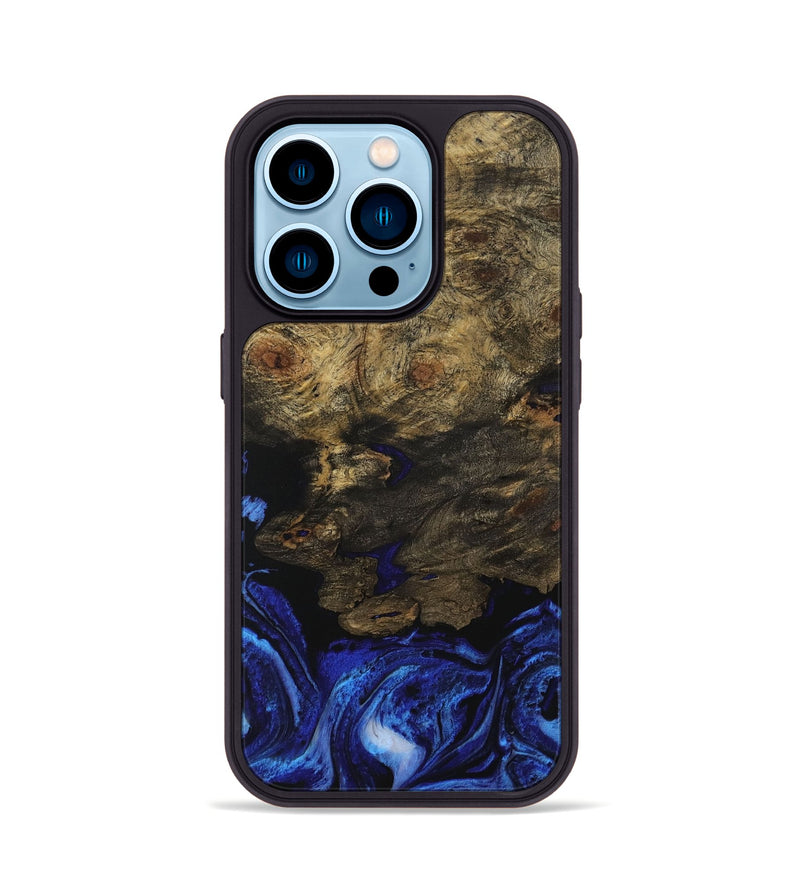 iPhone 14 Pro Wood Phone Case - Bryce (Blue, 731502)