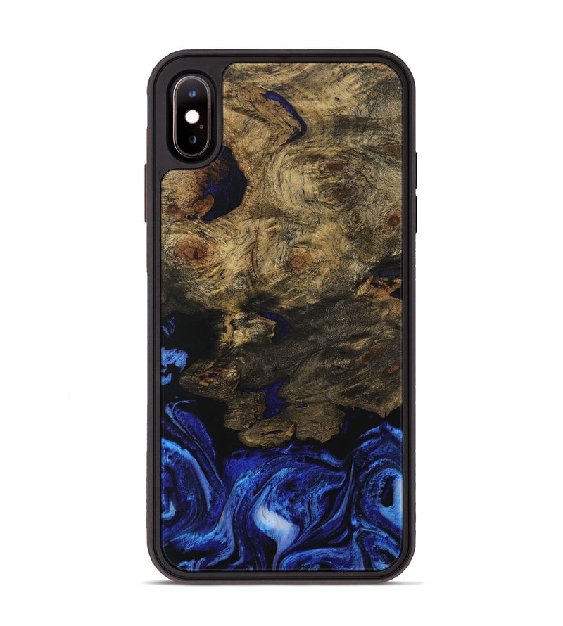 iPhone Xs Max Wood Phone Case - Bryce (Blue, 731502)