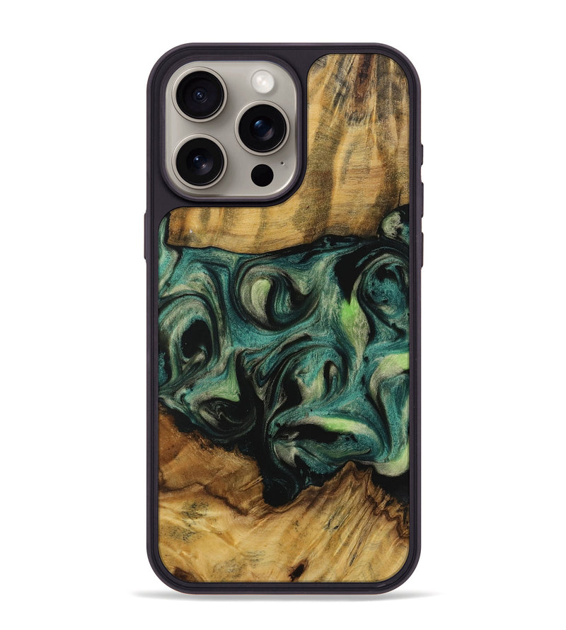 iPhone 15 Pro Max Wood Phone Case - Clair (Green, 731504)