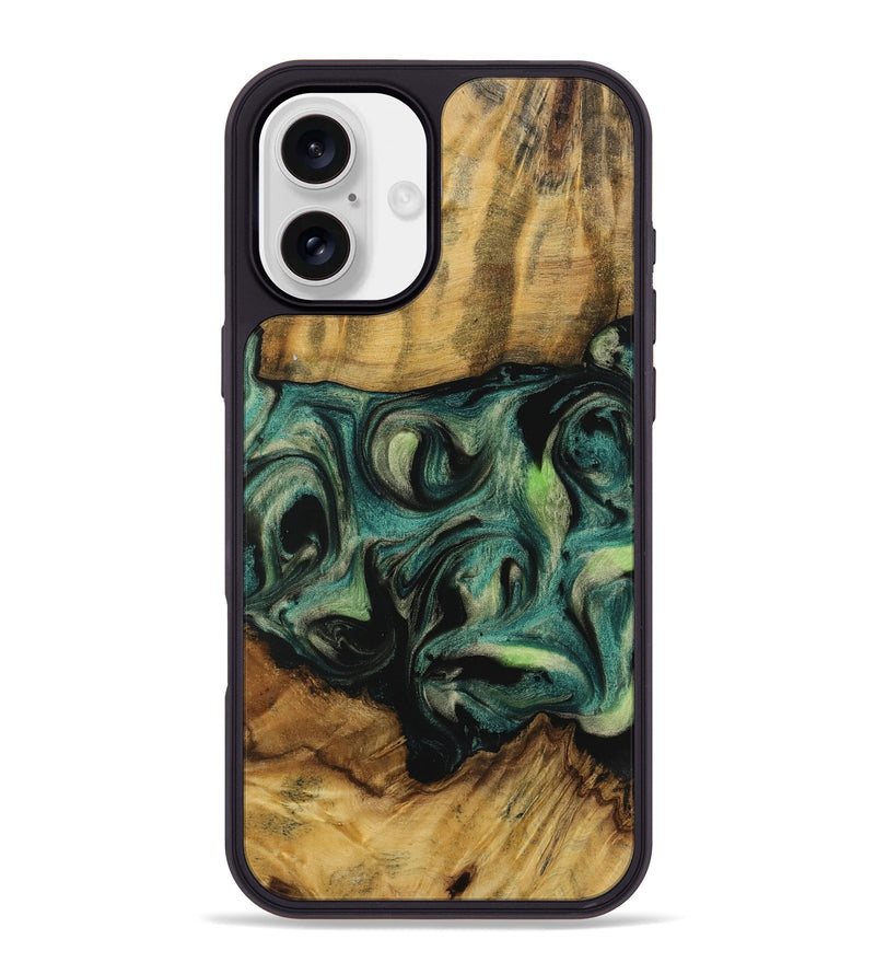 iPhone 16 Plus Wood Phone Case - Clair (Green, 731504)