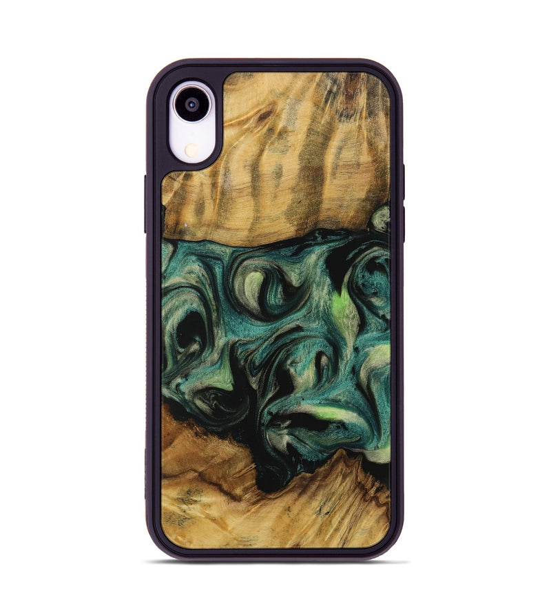 iPhone Xr Wood Phone Case - Clair (Green, 731504)