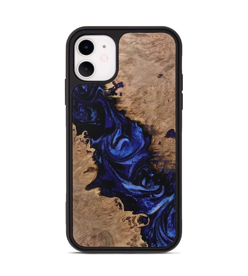 iPhone 11 Wood Phone Case - Hilma (Blue, 731520)