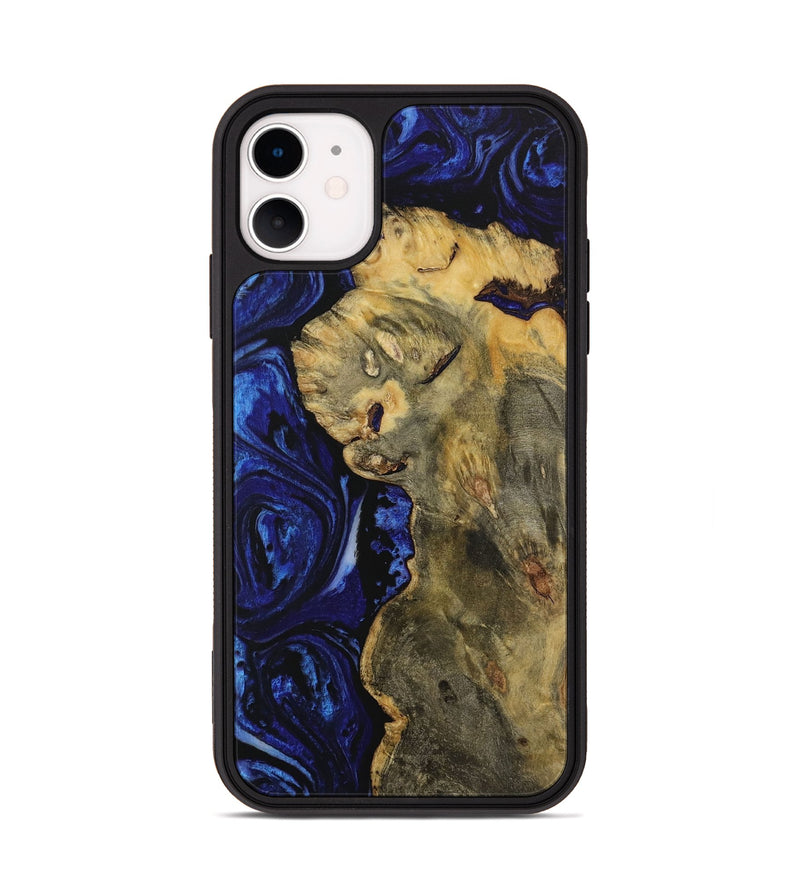 iPhone 11 Wood Phone Case - Elisha (Blue, 731525)