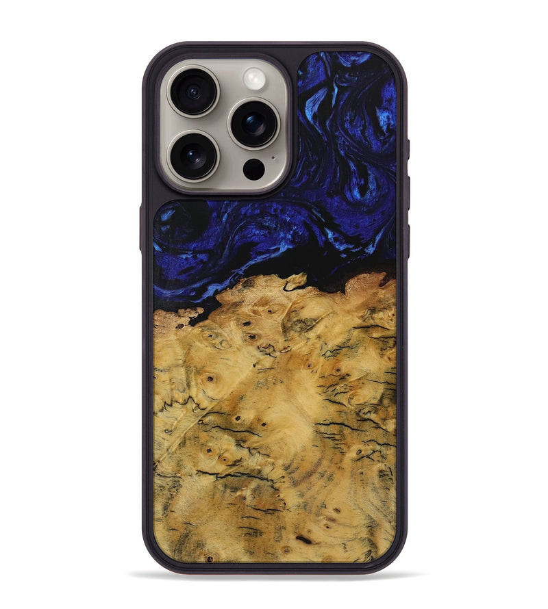 iPhone 15 Pro Max Wood Phone Case - Quinn (Blue, 731533)