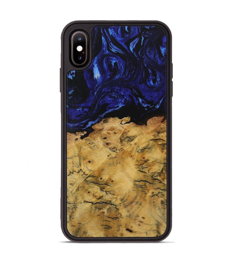 iPhone Xs Max Wood Phone Case - Quinn (Blue, 731533)