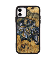 iPhone 11 Wood Phone Case - Kyleigh (Teal & Gold, 731553)