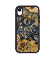 iPhone Xr Wood Phone Case - Kyleigh (Teal & Gold, 731553)