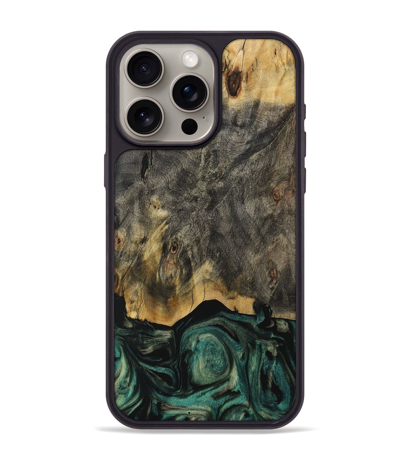 iPhone 15 Pro Max Wood Phone Case - Carley (Green, 731556)