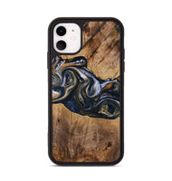 iPhone 11 Wood Phone Case - Redmond (Black & White, 731573)