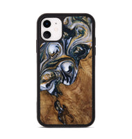 iPhone 11 Wood Phone Case - Jeanie (Teal & Gold, 731585)