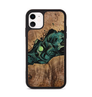 iPhone 11 Wood Phone Case - Lannie (Green, 731597)