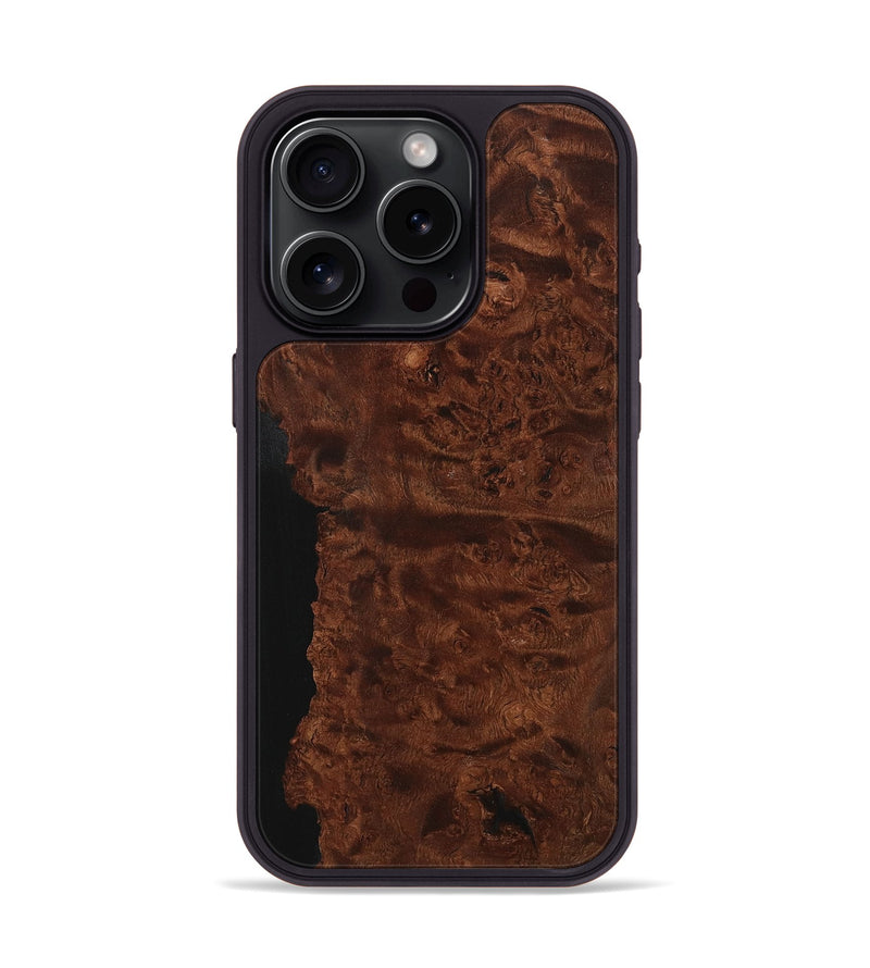 iPhone 15 Pro Wood Phone Case - Delora (Wood Burl, 731600)