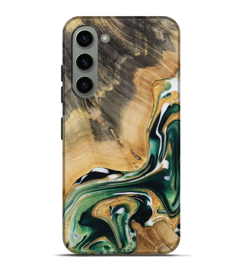 Galaxy S23 Plus Wood Live Edge Phone Case - Rahn (Green, 731608)