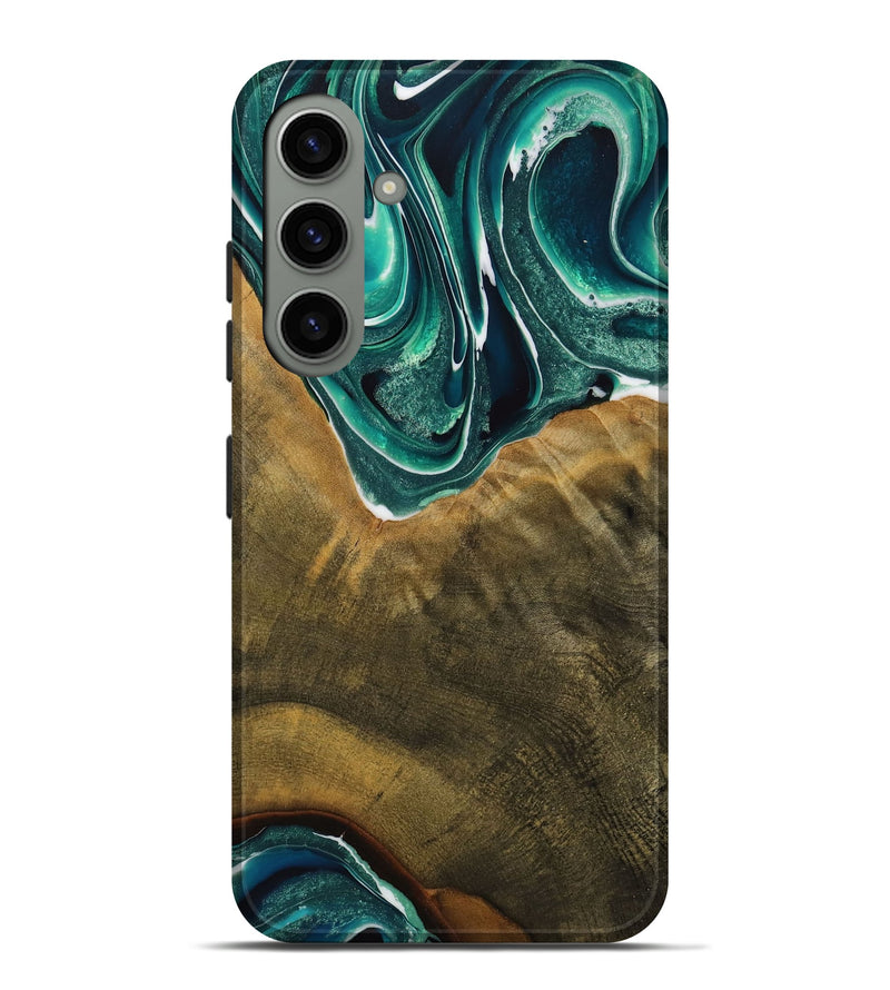 Galaxy S24 Plus Wood Live Edge Phone Case - Alvina (Green, 731610)