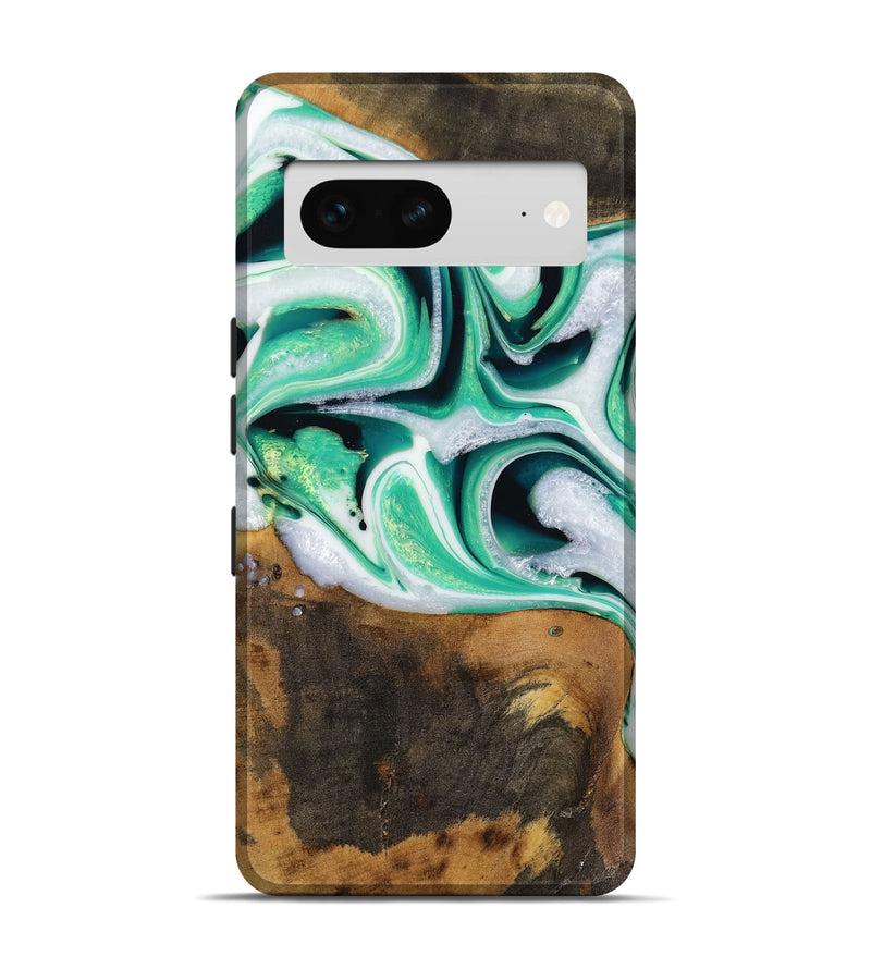 Pixel 7 Wood Live Edge Phone Case - Barrie (Green, 731611)