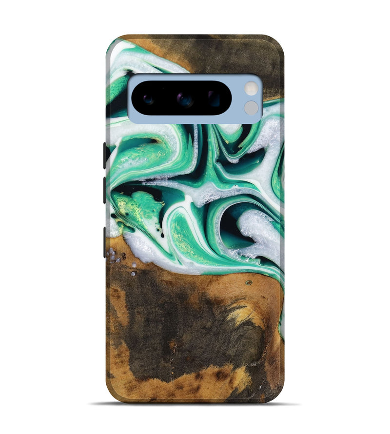 Pixel 8 Pro Wood Live Edge Phone Case - Barrie (Green, 731611)