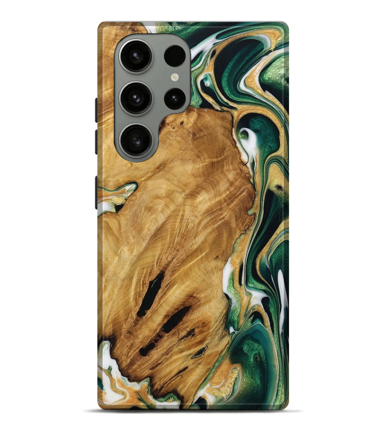 Galaxy S23 Ultra Wood Live Edge Phone Case - Kale (Green, 731613)