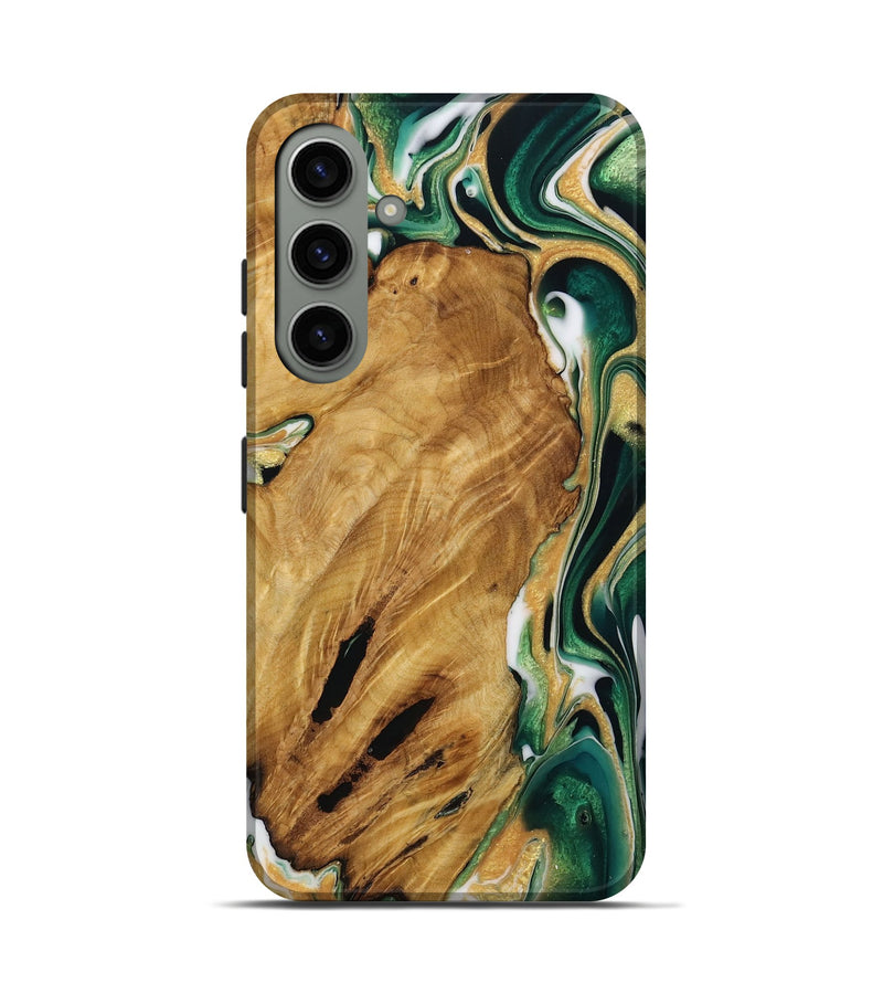 Galaxy S24 Wood Live Edge Phone Case - Kale (Green, 731613)