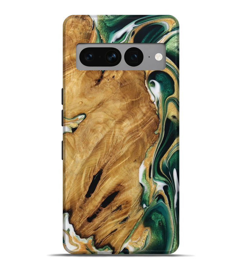 Pixel 7 Pro Wood Live Edge Phone Case - Kale (Green, 731613)