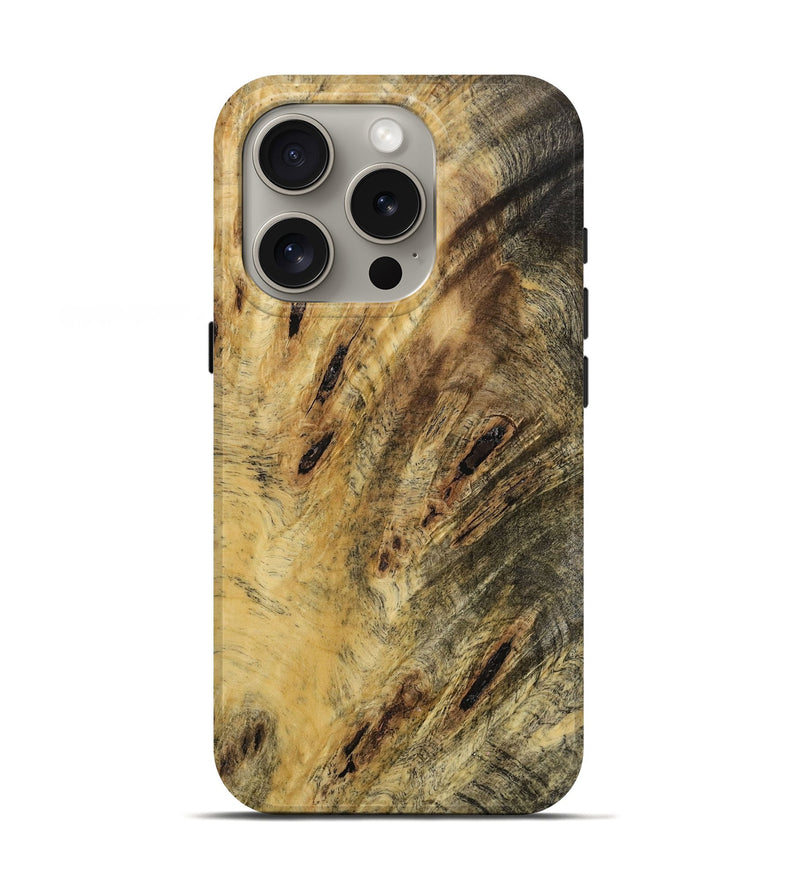 iPhone 16 Pro Wood Live Edge Phone Case - Kerstin (Wood Burl, 731614)