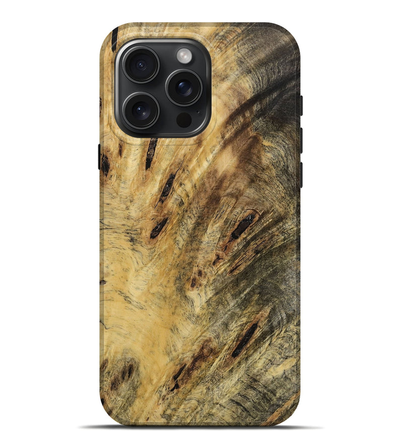 iPhone 16 Pro Max Wood Live Edge Phone Case - Kerstin (Wood Burl, 731614)