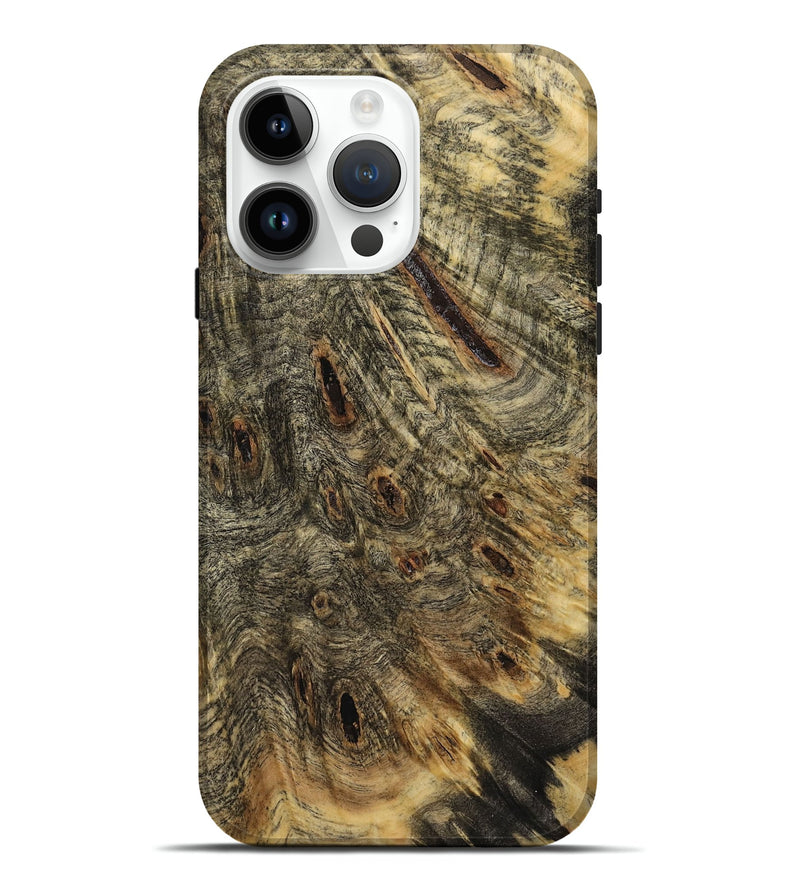 iPhone 15 Pro Max Wood Live Edge Phone Case - Elmo (Wood Burl, 731615)